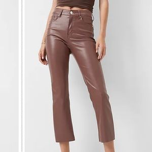 *NWT* Express High Waist Faux Leather Flare Pant